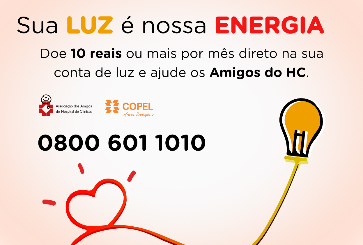 Campanha Luz Solidária dos Amigos do HC tem metas trimestrais