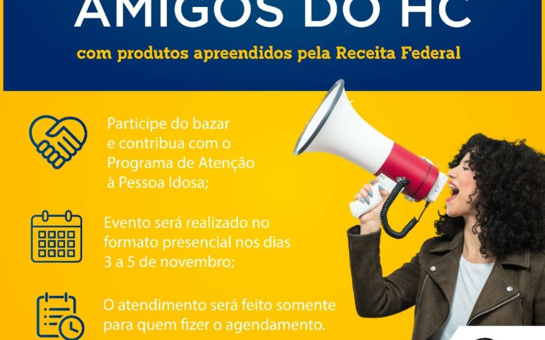 EletrÃ´nicos, perfumes e brinquedos com preÃ§os especiais sÃ£o destaque do Bazar dos Amigos do HC com produtos apreendidos pela  Receita Federal