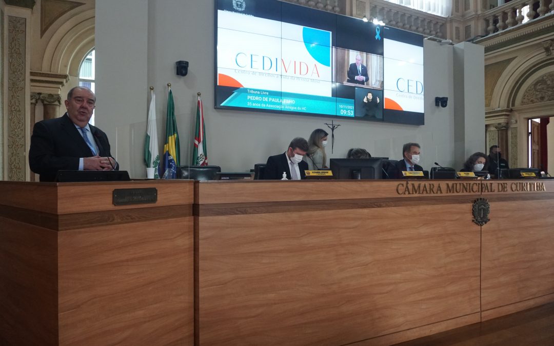 Amigos do HC apresentam o Programa CEDIVIDA na CÃ¢mara Municipal