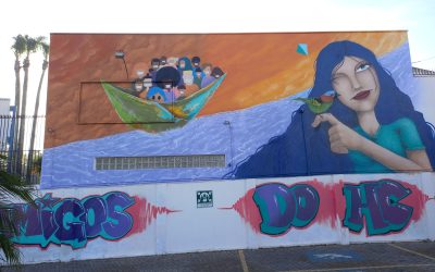 Projeto VIDA: Intervenção artística no muro dos Amigos do HC