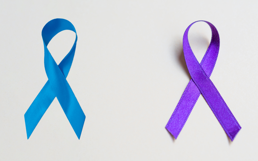 Março Azul Marinho e Lilás conscientiza sobre os cânceres colorretal e de colo uterino