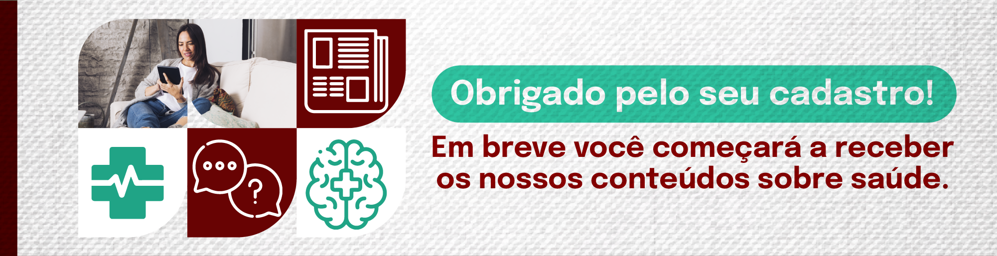 Obrigado pelo seu cadastro